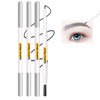 Eyebrow Pencil,4 PCS Micro Eyebrow Pencil Dual-Ended,Waterproof Long-Lasting Eye Brow