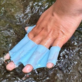 L-Size Finger Webbed Gloves for Swimming and Snorkeling Swimming 3ea
