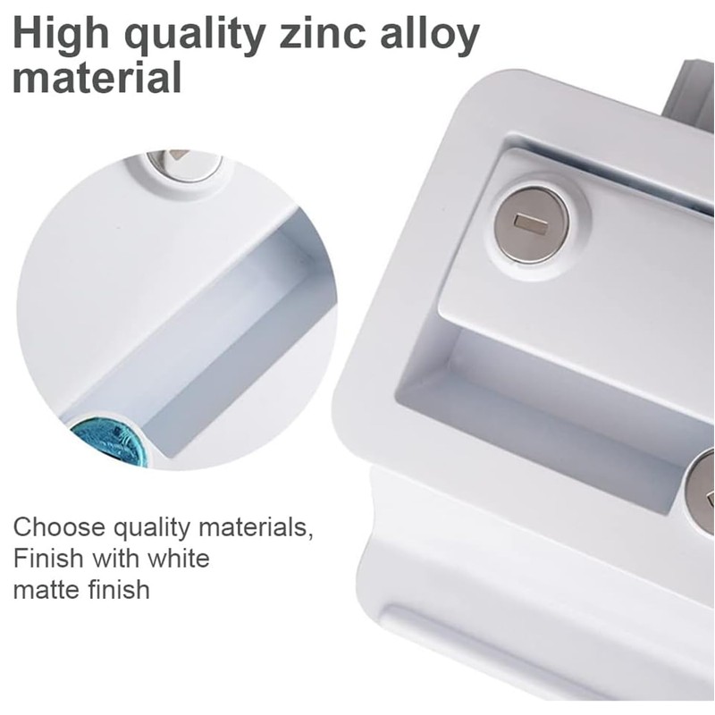Riloer Entry Door Locks Latch Handle Deadbolt, Entry Door Lock