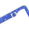 TZARROT Blue Bling License Plate Frame for Women, Diamond Rhinestone