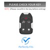 for GMC Leather Key Fob Cover with Keychain,Premium Leather Key