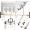 Osimir Brushed Nickel Pendant Lights Kitchen Island 3 Pack, Modern