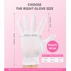 AIRSEE 2 Pairs White Cotton Gloves, Overnight Moisturizing SPA for