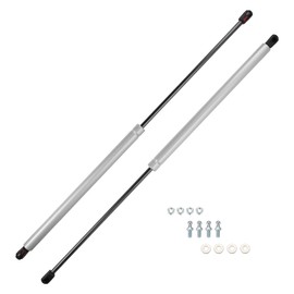 Motoforti Universal Lift Supports Struts Truck Tonneau Cover Lift Support Shock 27inch/686mm 100lb/445N/44.5kg Silver Tone 2 Set