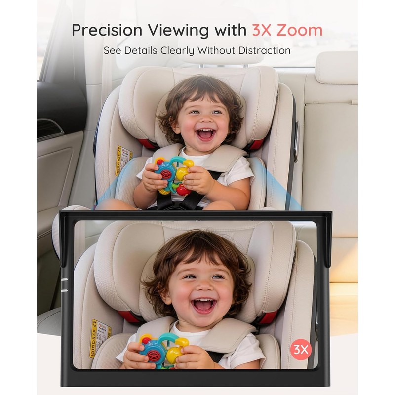 LUCKVIEW BM1 Baby Car Camera for Back Seat & Pet