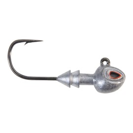 Berkley Fusion19 Hybrid Jighead, Unpainted, Size 4 Hook, 1/16 oz, Sticky Sharp Hook Point, Conical Bait-Keeper, High-Def Details and Realistic 3D Eye