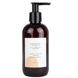 Remedios del Bosque Jabón Líquido Natural para Manos y Cuerpo con Flores Silvestres 250 ML, Libre de Sulfatos y Triclosán, con Derivados de Coco que Limpian Profundamente.