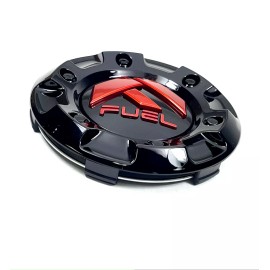 Fuel Gloss Black Center Hub Cap Snap-In Closed-End 1001-58CEN-GBQ 4-1/4"OD 1/4"H