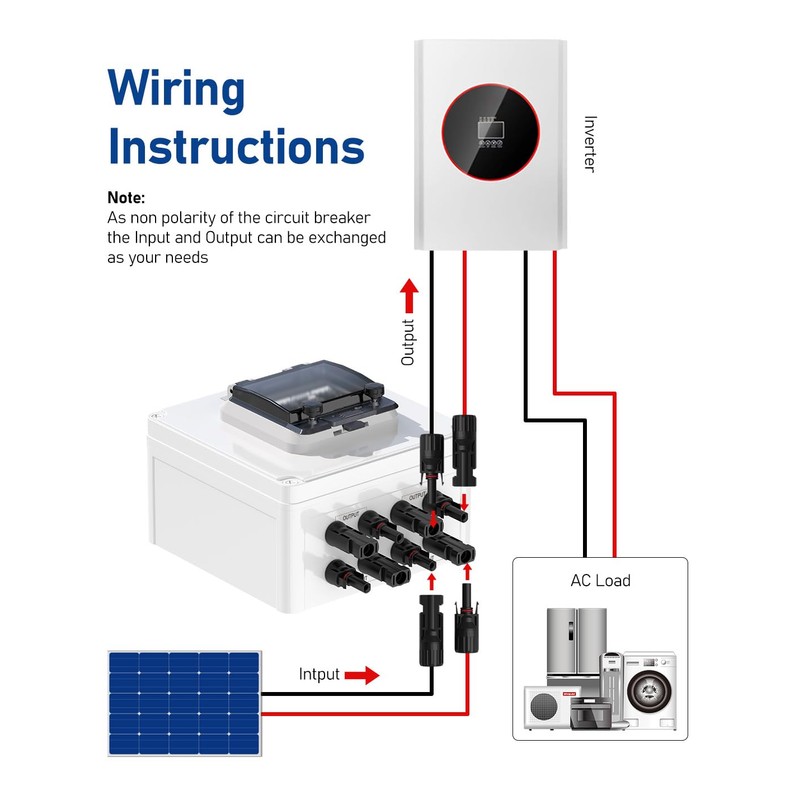 DIHOOL Solar Panel Disconnect Switch 2 String PV Disconnect 30