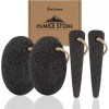 okoStamm 4 PCS 발용 천연 화산 부석 거친 발 스크러버