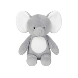 Elephant Plush Stuffed Animal Toy Minky Gray Henry The Elephant Made with Recycled Materials - 13 Inches