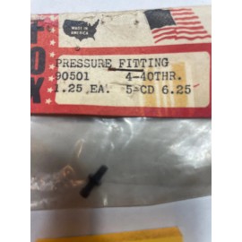 Fox VINTAGE FOX  PRESSURE FITTING  NO. 90501  4-40 THR.  5-CD 6.25