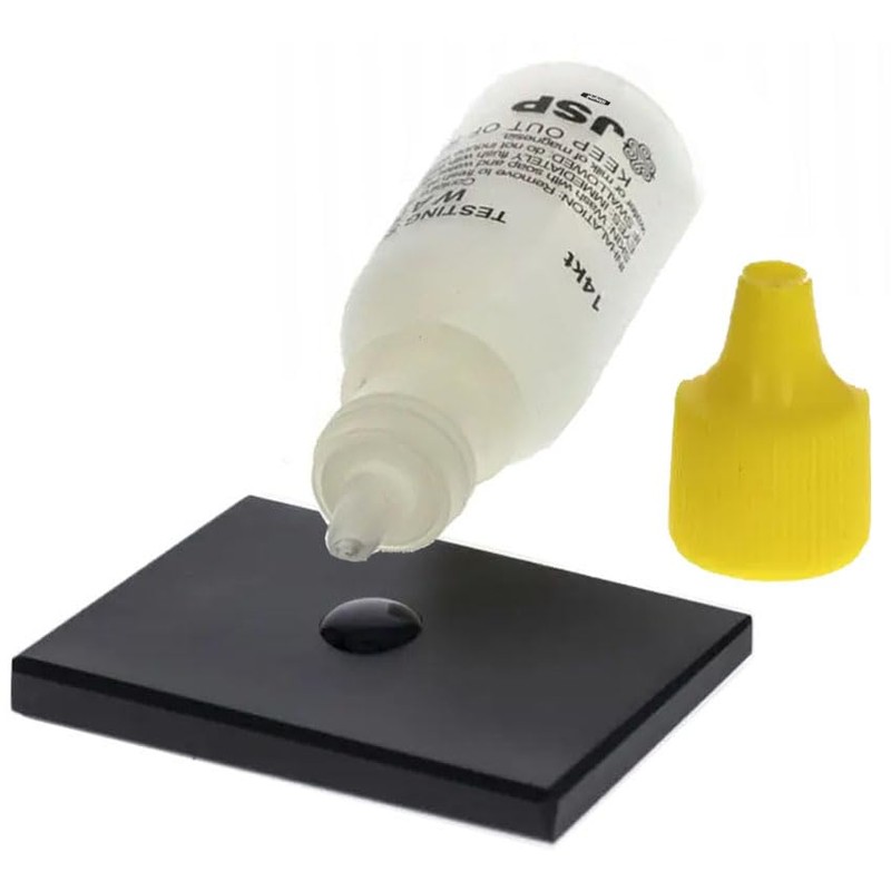 Waytest Gold Testing Jewelry 10K Testing Solution with Scrap Testing