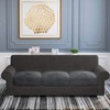 MAXIJIN Velvet Stretch Cushion Covers Fitted Plush Couch Cushion Slipcovers