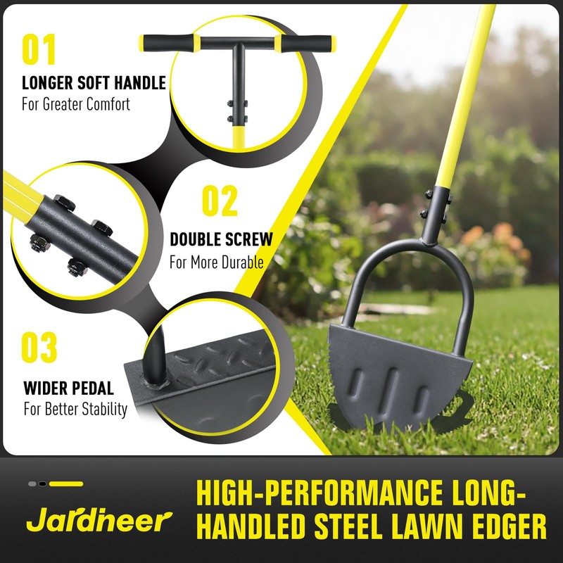 Jardineer Edger Lawn Tool Manual, Manual Half Moon Edger with