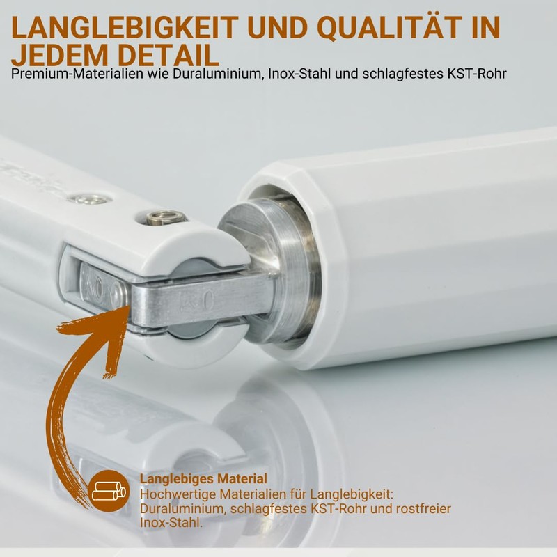 Roller Shutter Crank Rod 150 cm, Hand Crank for Spherical