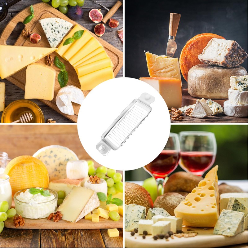 Butter Slicer Cutter, Stainless Steel Cheese Slicer Ergonomic Butter Gadgets