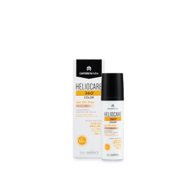 Heliocare 360 Color Gel SPF50 Bronce 50 ml  Sin aceite, fórmula gel, protección UVAUVB, matte finish, pieles mixtas y grasas                          