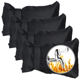 4 Pack Outdoor Faucet Cover for Winter Freeze Protection Winter Outdoor Faucet Cover Socks Waterproof Insulated Outdoor Spigot Hose Covers with Reflective Strip for Winter Cold Weather 8.3 x 5.5 Inch