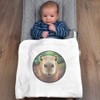 Azeeda 'Smiling Capybara' Cotton Baby Blanket/Shawl (BY00039749)