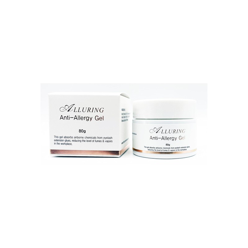 Gel antialérgico para aplicación de extensión de pestañas