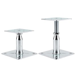 YEUQWJ 2 Pack Adjustable Support Jack for The Floor,Deck Foundation,Post Floor Joist Jacks,RV Step Stabilizer,Mini Screw Jack- Post 3.5" to 6"