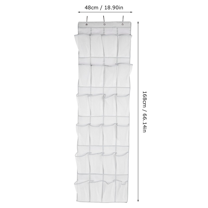 24 Pockets Non woven Fabric Folding Hanging Door Closet Storage