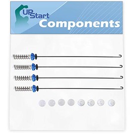 W10820048 Washing Machine Suspension Rod Kit Replacement for Whirlpool WTW6200SW3 Washer - Compatible with W10189077 Suspension Spring Kit - UpStart Components Brand
