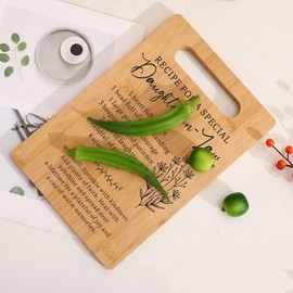 Daughter in Law Cutting Board Gifts for Mother's Day, Wedding, Birthday, Christmas, Recipe for a Special Daughter-in-Law Gifts from Mom