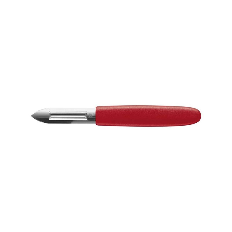 Zwilling Knife Twin Grip with Peeler, Stainless Steel, Silver/Red, 48