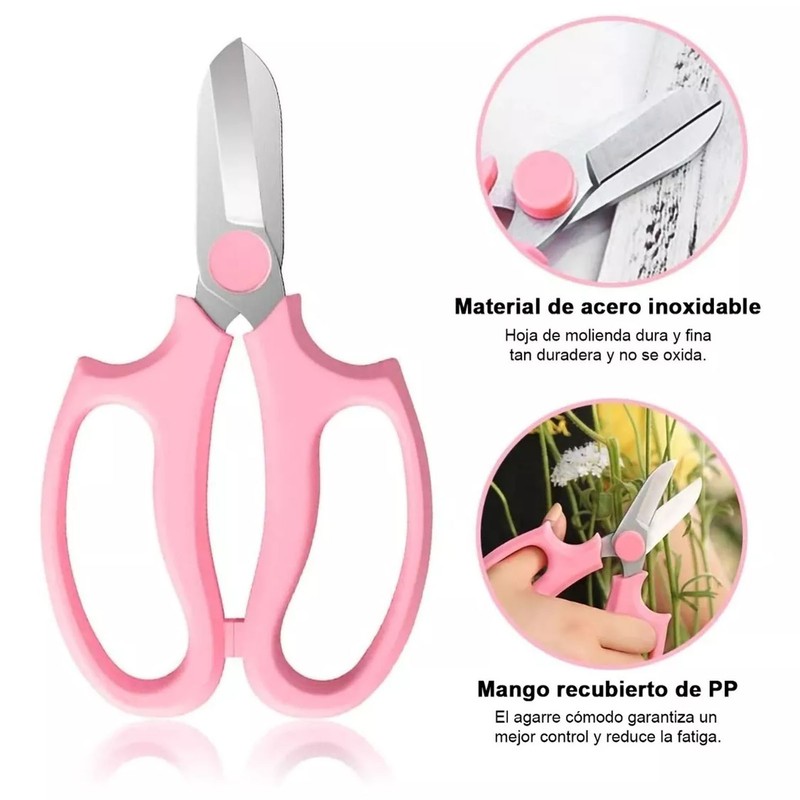 Flower Scissors Rose Stripper Thorn Remover Tool Garden Gloves Set