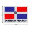 Dominican Republic Flag Embroidered Iron On Patch Applique