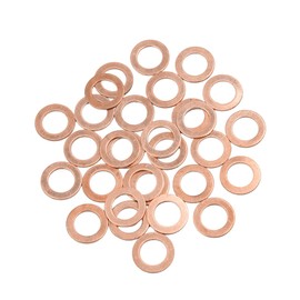 REPAIROCK M11 x 18mm x 1mm Copper Flat Washers Car Engine Sealing Gaskets Rings 30pcs Auto Replacement Parts