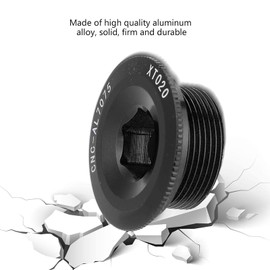 Crank Arm for Mountain Road Bike Bracket M20 10 Crankset Screw BB Screws Black Hollowtech Crank Arm for Wheelspeed Aries 105 End Bike Dust Covers Fix (Black)