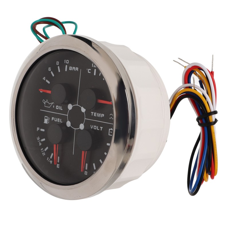 4in1 85mm Guage Multifunction Fuel Level Oil Pressure Water Temp