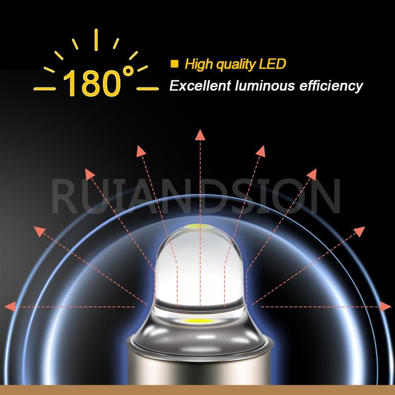 Ruiandsion 4pcs E10 LED Bulbs 3V 6000K White LED Bulbs