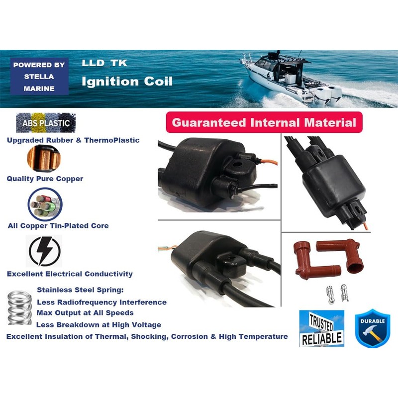 Ignition Coil for Yamaha Wave Runner Blaster Venture Super Jet