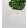 Humming Bird Template,Acrylic Router Template,Woodworking Router Template Tracing Guide (7.875"x