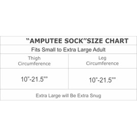 Amputee Stump Sock "Santa Breaks Through blk V1", 3PLY Shrinker Sock