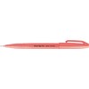 Pentel SES15C-FBX Brush Sign Pen Neon Red, Fibre Pen, Brush-like