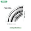 M METERXITY 2-Pack OD 2 Inch 90 Degree Mandrel Bend