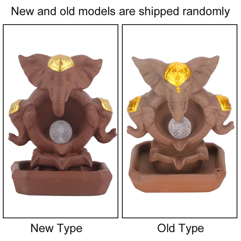 Incense Burner Backflow Waterfall Incense Holder Home Decorations with LED