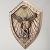 Veronese Design 10 Inch Saint Michael Crested Shield Cold Cast