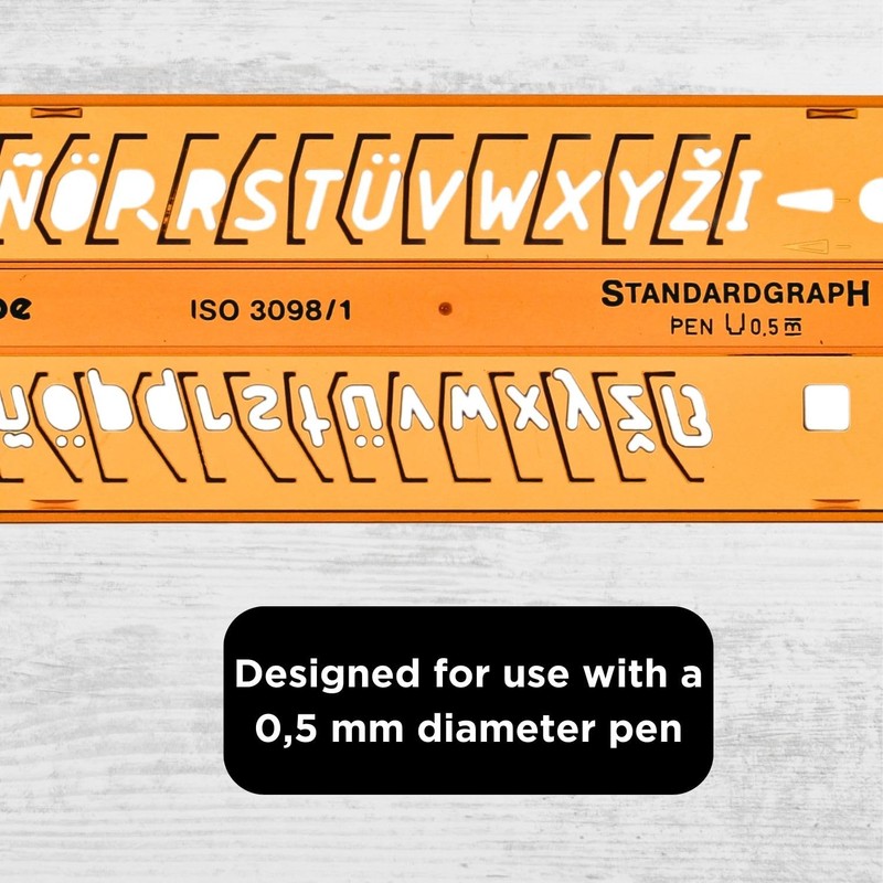 7mm ITALIC Lettering Letter Letters Guide Italics Drawing Drafting Template