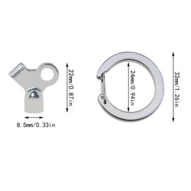 ZZHXSM 6PCS Radiator Exhaust Valve Keys with Keyrings Heater Metal Switch Switch Exhaust Tool for Bleeding Old Domestic Radiators