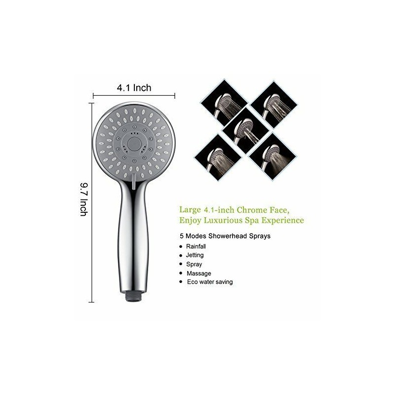 Miniwell Shower Water Filter + Handheld Shower Head Combo w/Stainless