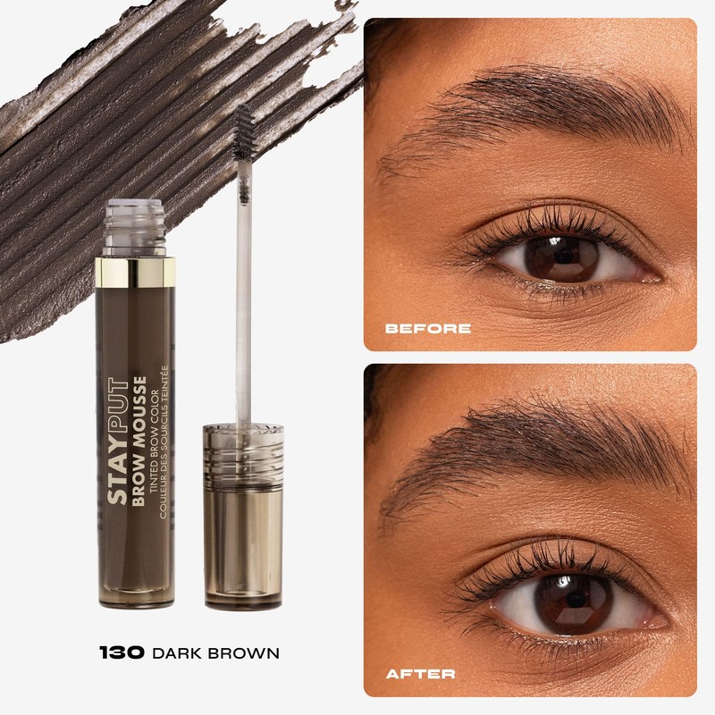 Milani Brow Tint- Stay Put Tinted Brow Mousse, Nourishing, High-Pigment