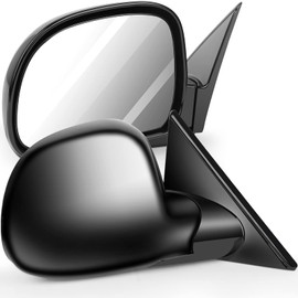 ITOPUP Driver and Passenger Side Mirrors Fit for 1994-1998 For Chevy Blazer S10 1994-1998 For GMC Jimmy S-15 Manual Operated Manual Fold Non-heated Exterior Mirrors GM1320126,GM1321126