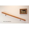 G&T Wood Products Solid Red Oak Handrail Kit with Wall