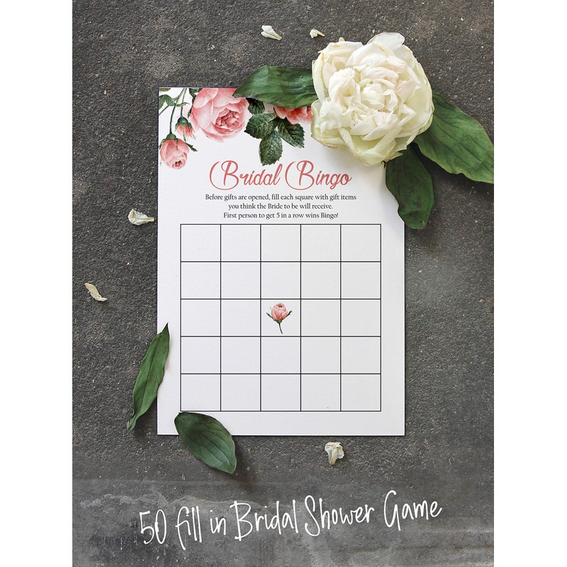 Inkdotpot Bridal Wedding Shower Bachelorette Party Bulk Blank Square Fill